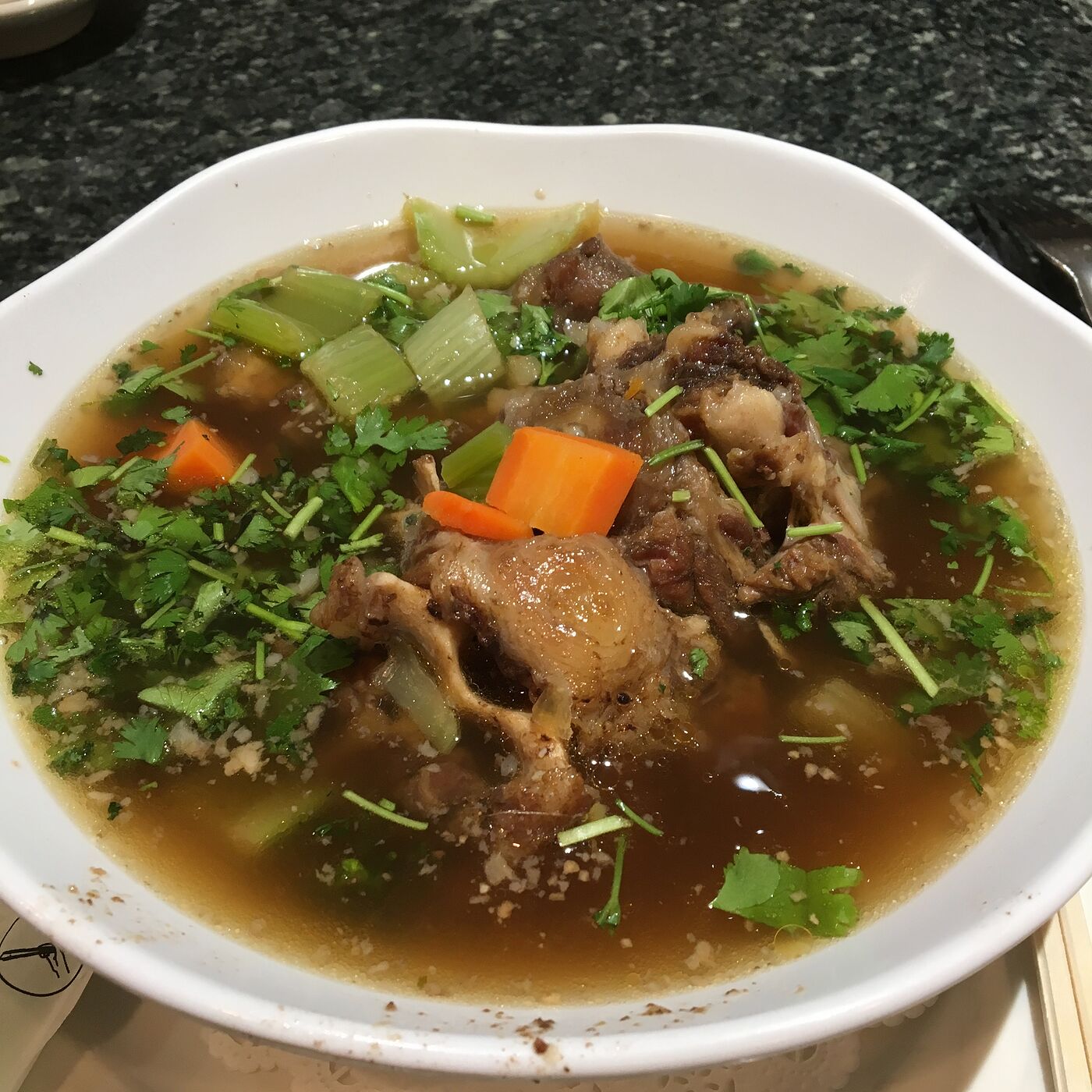 [Las Vegas, NV] Oxtail Soup at the Market Street Café Los Angeles