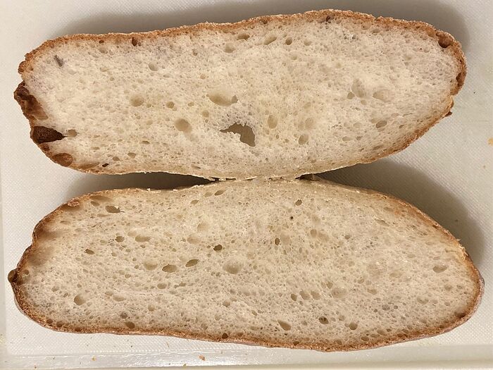 Baby Baguette Crumb Shot