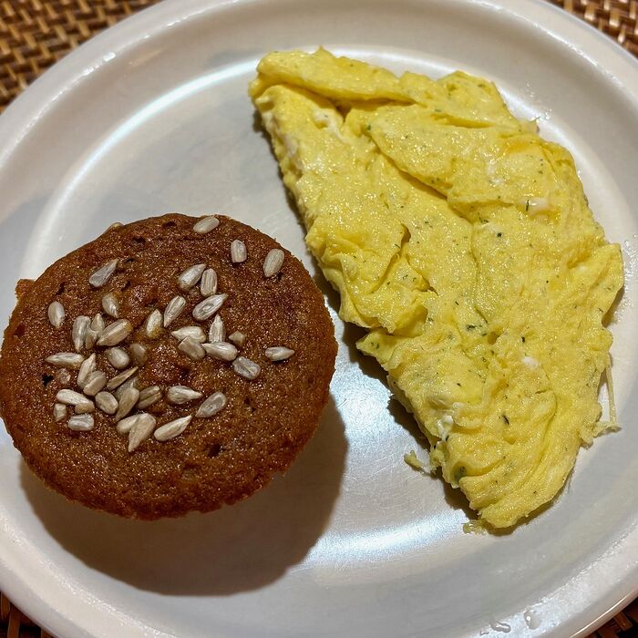 Pumpkin Muffins and Herb Scramble