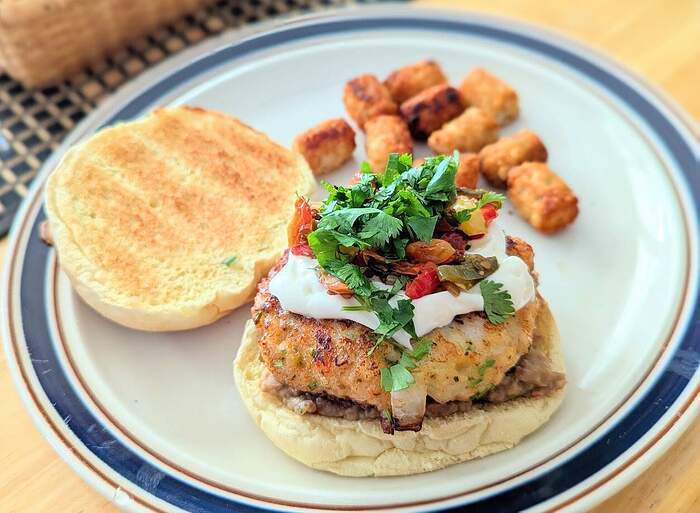 Chipotle Shrimp Burger