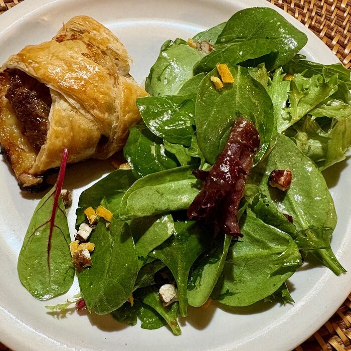 Sausage Roll and Salad