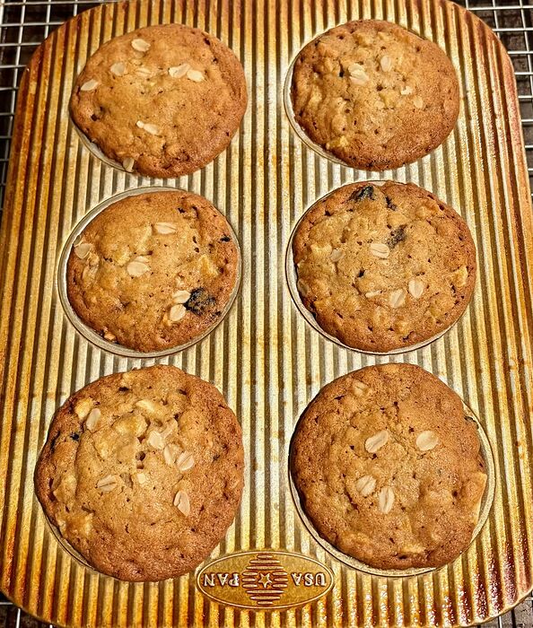 Toasted Oat and Apple Muffins