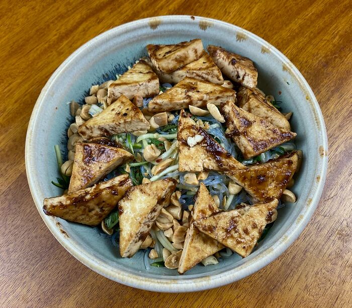 tamarind_tofu_noodles_herbs_pickles_sodha_dinner