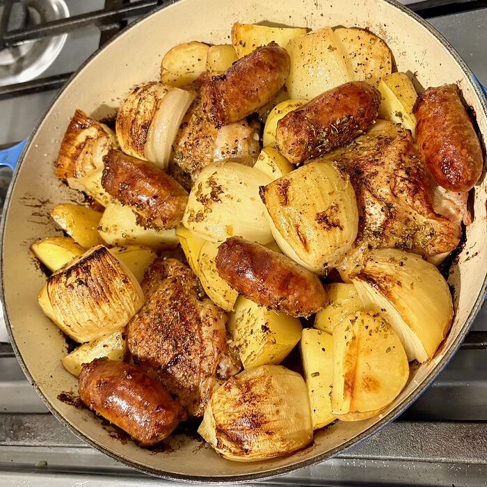 Spanish Chicken and Sausages