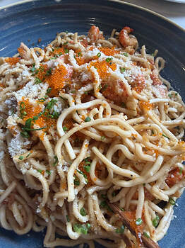 Cajun crawfish noodles