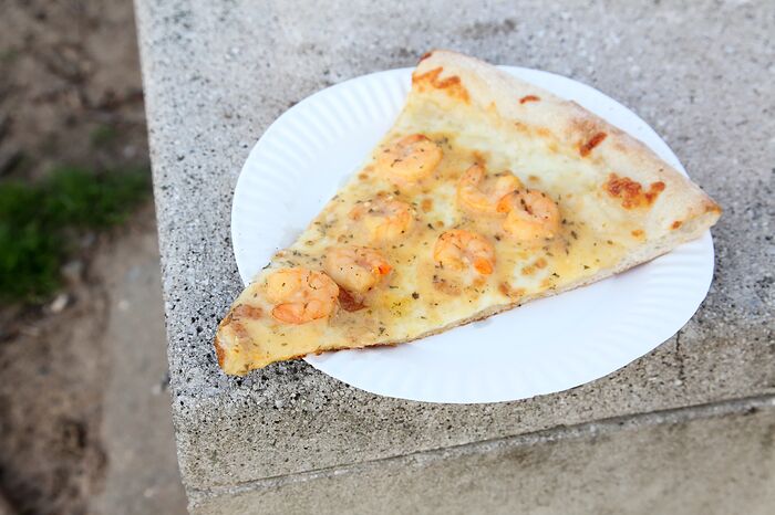 Garlic parmesan shrimp slice, Cuts & Slices, Bedford-Stuyvesant, Brooklyn