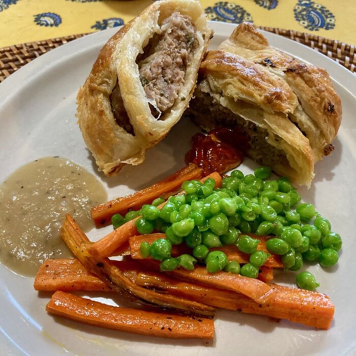 Pork Sausage Plait