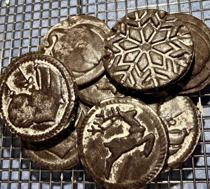 Choco Stamped Holiday Cookies