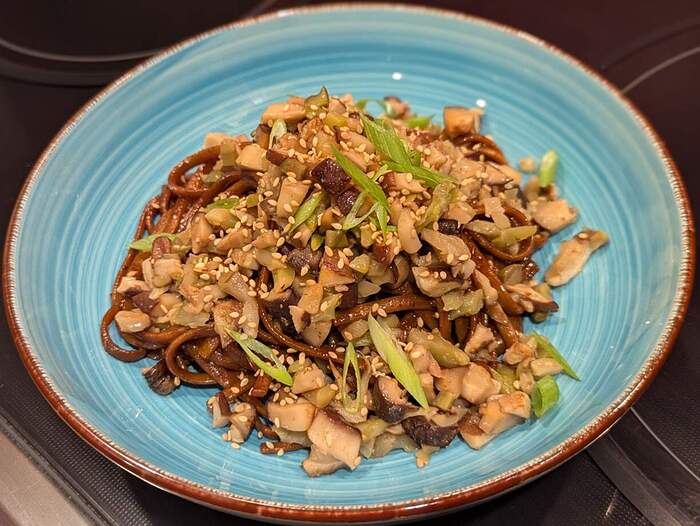 Mushroom Dan Dan Noodles