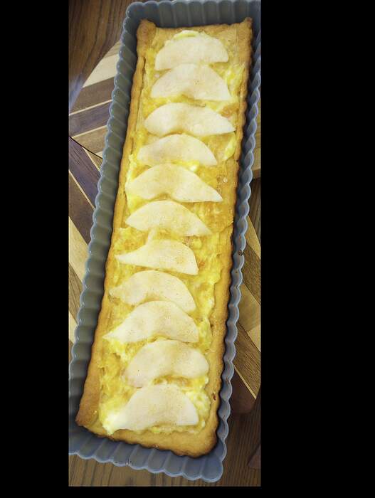 Dec 8 Pear Apricot Cream Chees Tart