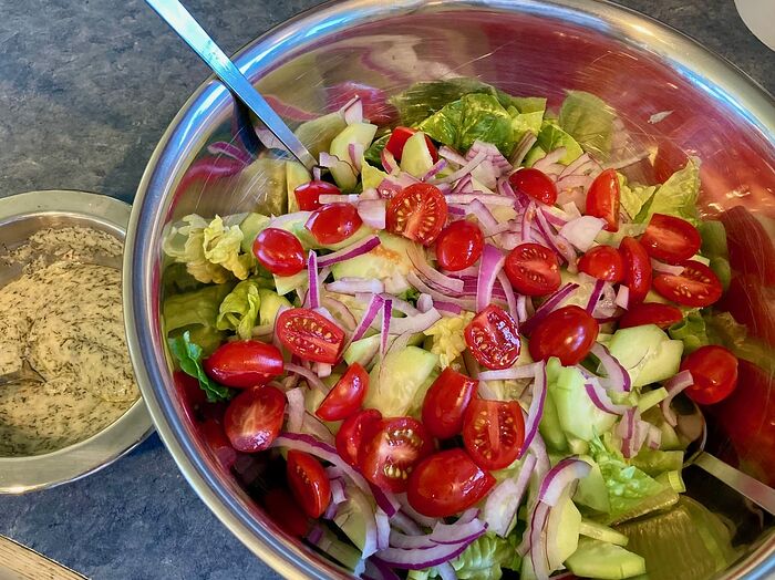 Salad and Dressing