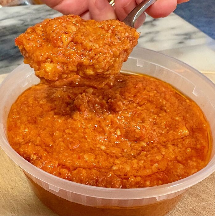 Romesco Sauce Spoon Test