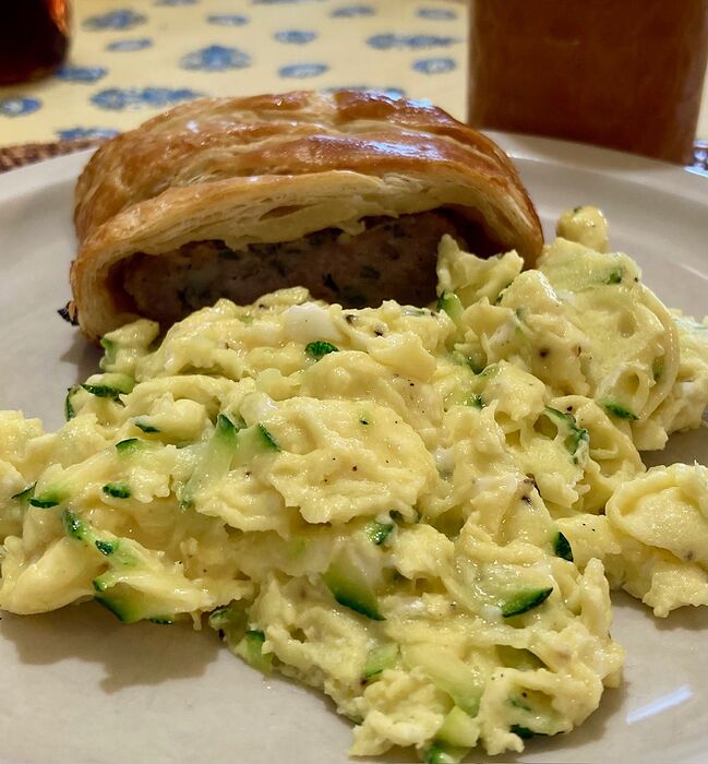 Eggs and Sausage Roll