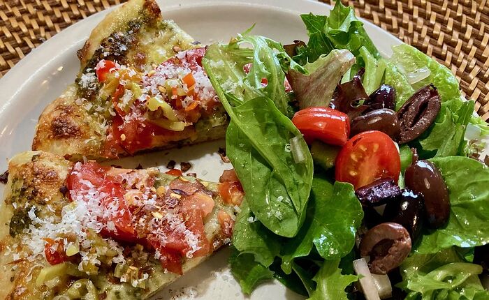 Pizza and Salad