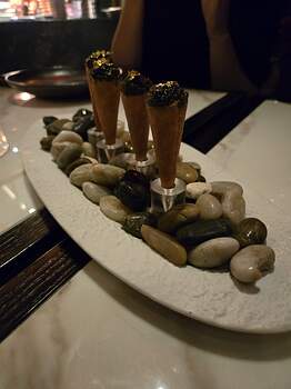 horseradish crème fraîche, chives, ossetra caviar