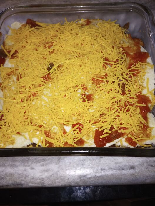 Oct 7 Mexican Lasagna tortilla taco hotdish