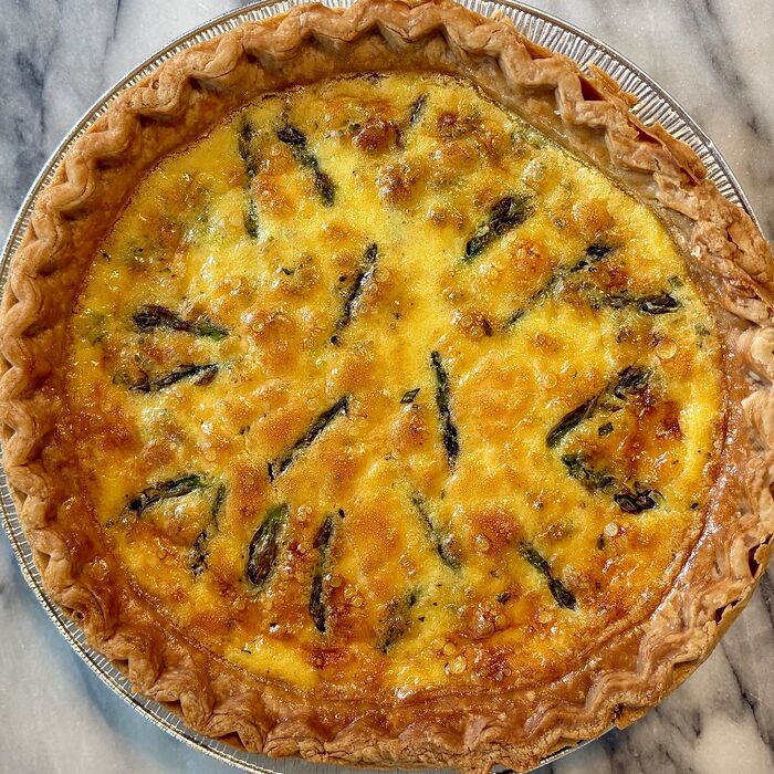 Roasted Asparagus Quiche