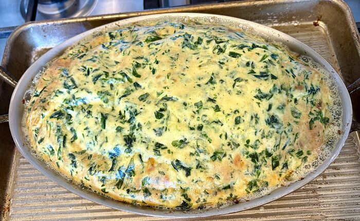Spinach Gruyere Souffle