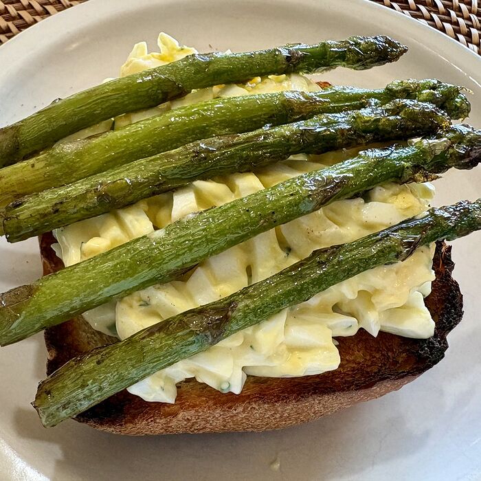 Egg Mayo with Asparagus