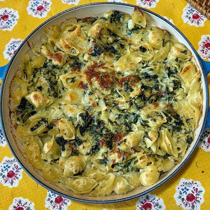 Spinach Arti Pasta Bake