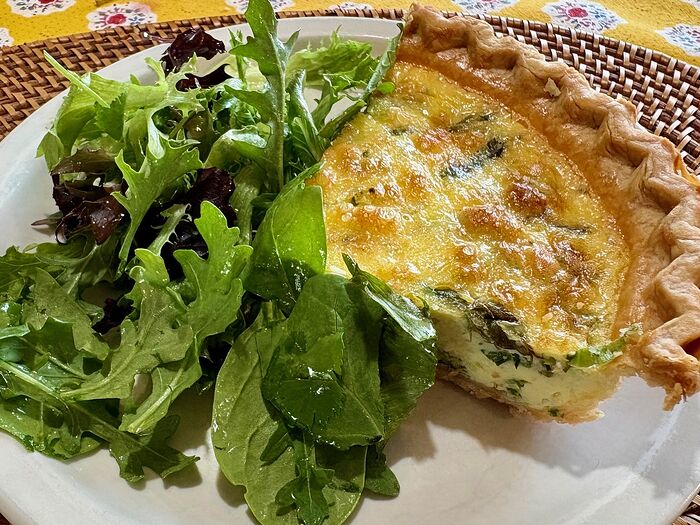 Quiche and Salad