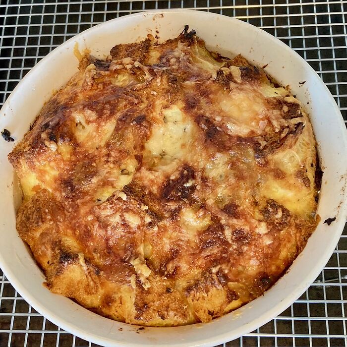 Caramelized Onion Gruyere Strata