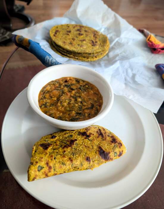 Moong daal & Beetleaf Parathas