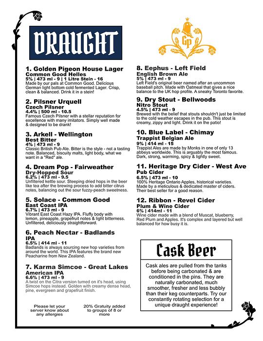 PIGEON+Draught+May+25