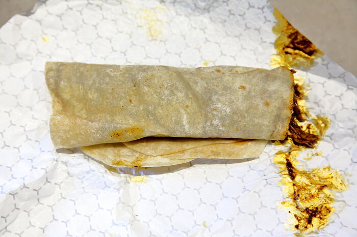 Pollo en mole burrito, Vato, Park Slope, Brooklyn