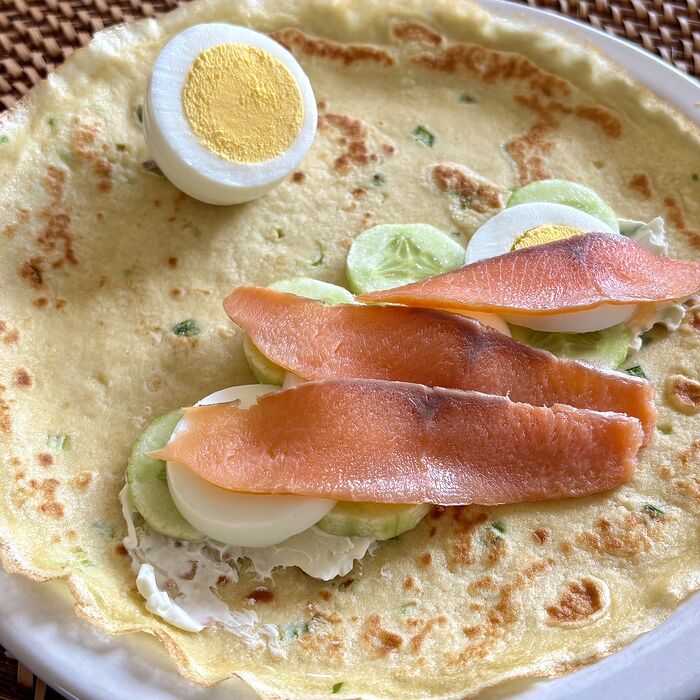Scallion Crepe Roll Ups