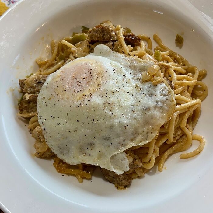 Leftovers with an Egg