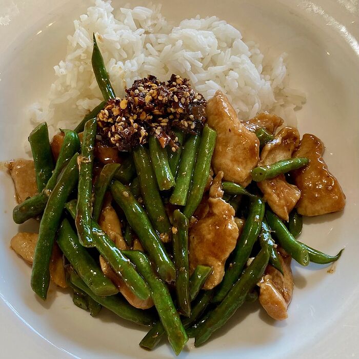 WOK Green Bean and Chicken Stir Fry