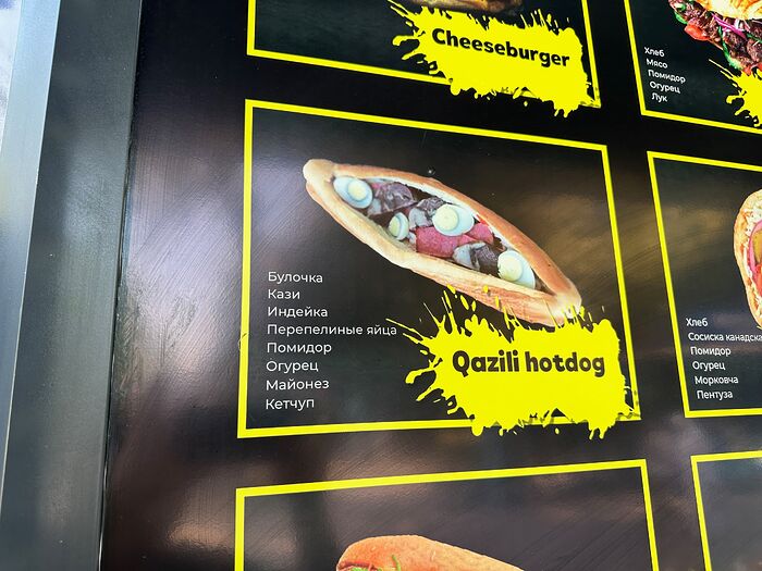 2024 - 09 - 15 - Menu Qazili hot dog
