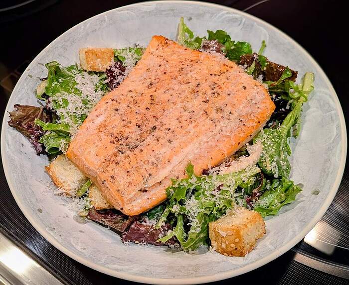 arctic char caesar salad1
