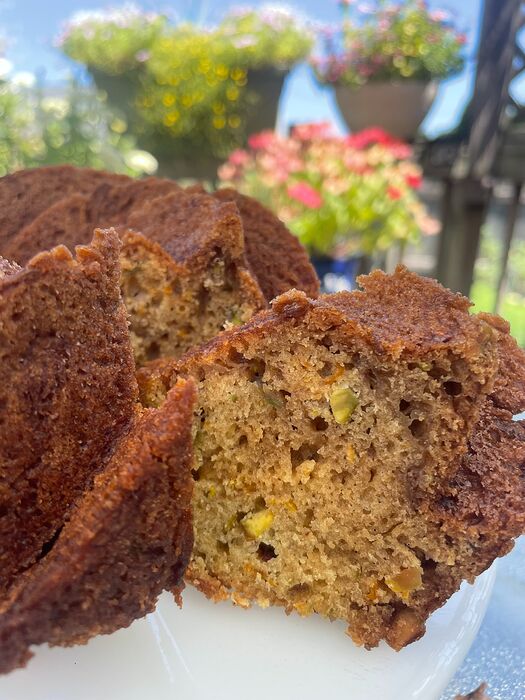 zucchini cake slice