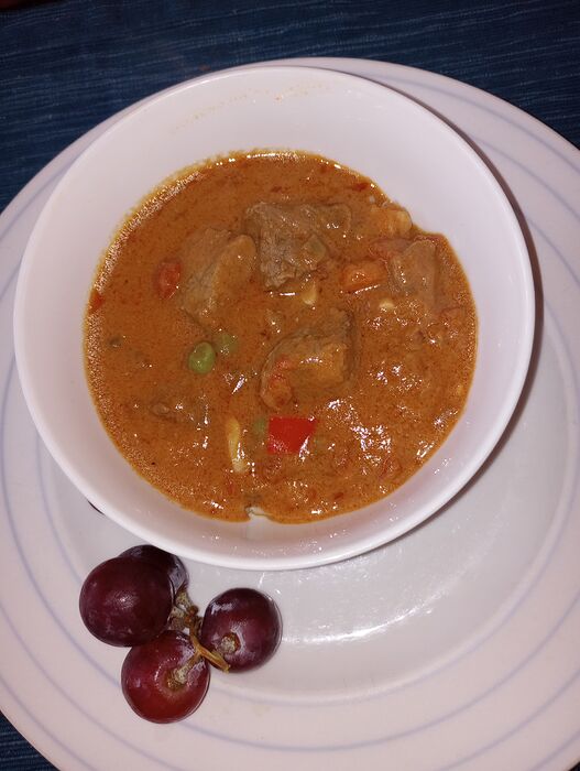 Nov 7 Kaldereta beef stew over rice