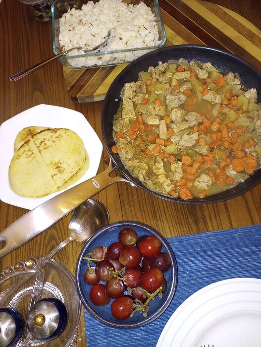 Nov 24 Pork Stovetop stew with almond rice (1)