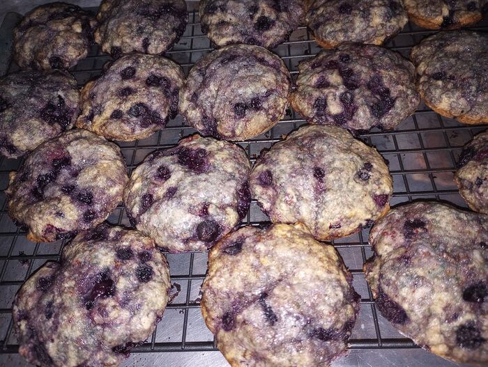 Oct 10 blueberry pecan whole wheat muffin tops