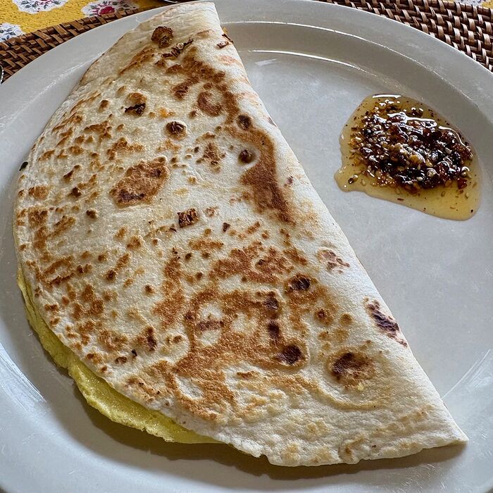 Jian Bing with Chili Crisp